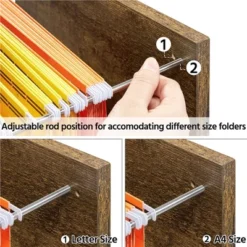 Yaheetech 3-Drawer Vintage File Cabinet With Socket And USB Charging Port Black/Rustic Brown -Office Furniture GUEST 79a4bfb2 4f77 4abb 82d4 a16e7c4f7c8a