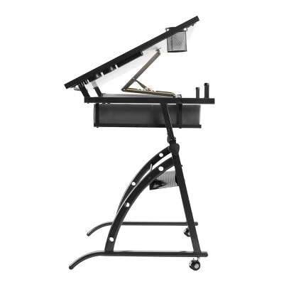 Core Drawing Table And Stool Set Charcoal Black/White - Studio Designs 6 Core Drawing Table And Stool Set Charcoal Black/White - Studio Designs - Image 4