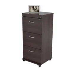 40.16" 3 Drawer Locking File Cabinet Espresso - Inval -Office Furniture GUEST 7a1882a1 9308 42fe 84ca 26009a32610b