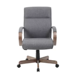 Modern Conference Chair Slate Gray/Driftwood - Boss Office Products -Office Furniture GUEST 7ae12901 3572 43fe b5d5 554acf1c19ae