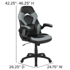 Flash Furniture X10 Gaming Chair Racing Office Ergonomic Computer PC Adjustable Swivel Chair With Flip-up Arms -Office Furniture GUEST 7d964ba9 7545 4628 afc0 7b811e193018