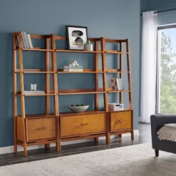 70.5" 3pc Landon Bookcase Set - Crosley
