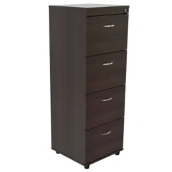 51.97" 4 Drawer Locking File Cabinet Espresso - Inval -Office Furniture GUEST 7f177a2a 450d 4ad2 8d46 b37eb1237cdc