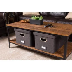 Internet's Best Collapsible File Box Storage Organizer With Lid - 1 Pack - Charcoal -Office Furniture GUEST 80558f1a 1f2b 4130 adeb f8f6b2b6ec30