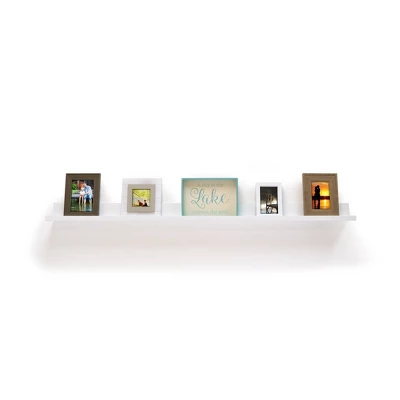 60" X 5" Picture Ledge Wall Shelf White - Inplace 6 60" X 5" Picture Ledge Wall Shelf White - Inplace - Image 4