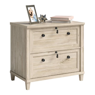 2 Drawer Hammond Lateral File Cabinet Chalk Oak - Sauder 3 2 Drawer Hammond Lateral File Cabinet Chalk Oak - Sauder