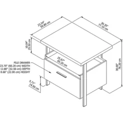 Architect 1 Drawer File Cabinet Modern Walnut - Bush Furniture 12 Architect 1 Drawer File Cabinet Modern Walnut - Bush Furniture -Office Furniture GUEST 849475f7 7caf 4696 9522 7aee86fe38b4