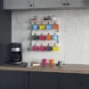 Emma And Oliver Wall Mounted Mug Rack With 12 Coffee Cup Hangers And Built-In Shelf For Coffee, Sugar & More -Office Furniture GUEST 85266906 9103 41da bc35 0aed7b34c6e6
