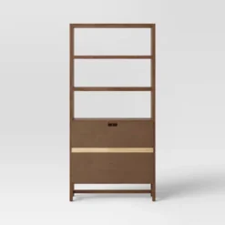 70.5" Warwick Storage Bookcase Brown - Threshold™ -Office Furniture GUEST 85980270 0fc8 4a5b ba6e e66fa9ae95c9
