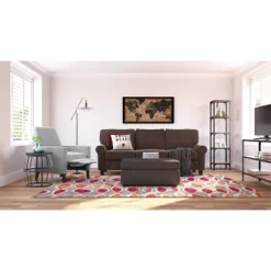 59.25" Overland Bookshelf Wood And Black Metal - Serta -Office Furniture GUEST 87effcbc 7c70 432c 8b81 2d18ff451e7f