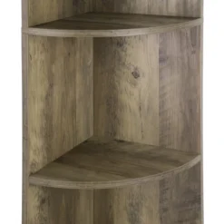 FC Design 5 Tier Corner Bookcase Wooden Display Shelf Storage Rack Multipurpose Shelving Unit -Office Furniture GUEST 88989cc9 42d5 426e 8c32 46f2447d2e8b