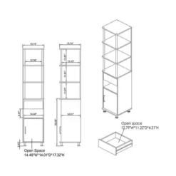 Nanum 4 Shelf Accent Bookcase - MiBasics -Office Furniture GUEST 89092c49 c049 41e8 9e33 a8511a6328f2