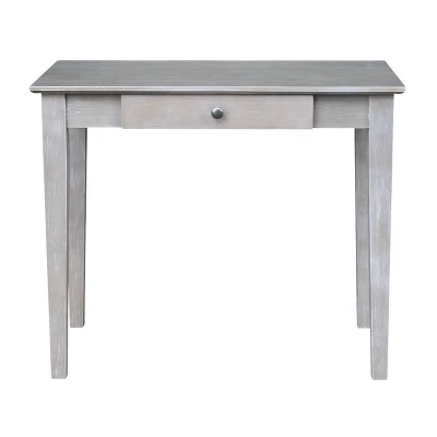 Small Desk With Drawer And Chair Washed Gray/Taupe - International Concepts 5 Small Desk With Drawer And Chair Washed Gray/Taupe - International Concepts - Image 3