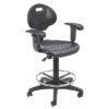 22"-32" Adjustable Height Polyurethane Task Office Chair With Arms Black- Hampden Furnishings -Office Furniture GUEST 89602e51 6e23 463c b7d9 55c8e26c05a6