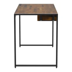 Eriboll Writing Desk With 1 Drawer And USB Plug Sand Black/Natural Tone - HOMES: Inside + Out 10 Eriboll Writing Desk With 1 Drawer And USB Plug Sand Black/Natural Tone - HOMES: Inside + Out -Office Furniture GUEST 89f1f874 6413 4dd5 ab11 9559f6ebea22