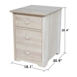 Riley 2 Drawer File Cabinet Unfinished - International Concepts -Office Furniture GUEST 8a8c540f 60b3 4288 8f70 37eb5af250db