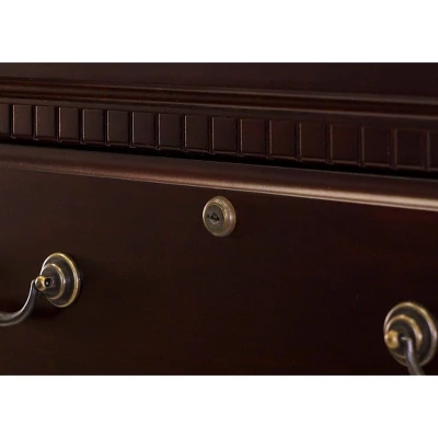 53.25" Huntington Club Four Drawer File Cabinet Cherry - Martin Furniture 9 53.25" Huntington Club Four Drawer File Cabinet Cherry - Martin Furniture - Image 7