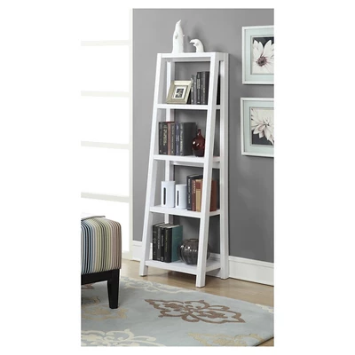 63.25" Newport Lilly Bookcase White - Breighton Home 4 63.25" Newport Lilly Bookcase White - Breighton Home - Image 2
