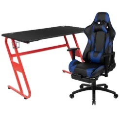 Flash Furniture Gaming Desk And Footrest Reclining Gaming Chair Set With Cup Holder And Headphone Hook -Office Furniture GUEST 8f5d8edf a3e2 4f79 b4c3 9212bfea738d