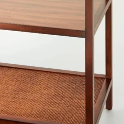 70" 5-Shelf Wood & Cane Transitional Vertical Bookshelf - Brown - Hearth & Hand™ With Magnolia 11 70" 5-Shelf Wood & Cane Transitional Vertical Bookshelf - Brown - Hearth & Hand™ With Magnolia -Office Furniture GUEST 9214bcad 603a 47ea 8140 53b4518fb952