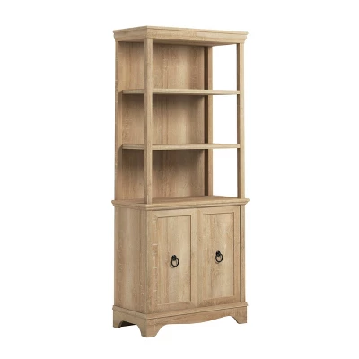 72.32" 3 Open Shelves Adaline Café Library Vertical Bookcase Orchard Oak - Sauder 3 72.32" 3 Open Shelves Adaline Café Library Vertical Bookcase Orchard Oak - Sauder