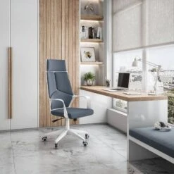 Modern Studio Office Chair Gray/White - Techni Mobili -Office Furniture GUEST 94cbd1ae 1658 453c aa51 b62e29e0b2b9