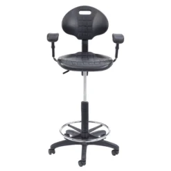 22"-32" Adjustable Height Polyurethane Task Office Chair With Arms Black- Hampden Furnishings 26 22"-32" Adjustable Height Polyurethane Task Office Chair With Arms Black- Hampden Furnishings -Office Furniture GUEST 965bb93a 30eb 4c33 a177 bc38fe608c18