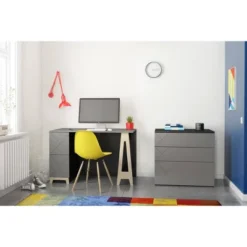 Atypik Desk With 3 Drawer File Cabinet - Nexera 10 Atypik Desk With 3 Drawer File Cabinet - Nexera -Office Furniture GUEST 96dcd03a 2bd0 4964 84da 4d1cb104571b