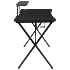 BlackArc Gamma Gaming Desk & Chair Set - Black & Red High Back Gaming Chair With Flip-Up Arms; Desk With Detachable Headphone Hook/Cupholder 15 BlackArc Gamma Gaming Desk & Chair Set - Black & Red High Back Gaming Chair With Flip-Up Arms; Desk With Detachable Headphone Hook/Cupholder -Office Furniture GUEST 96e831a2 aa99 4751 9602 aa2b2bac7a62 1