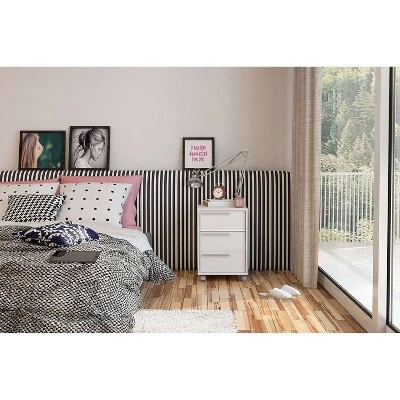 Maia 3 Drawer File Cabinet White - Polifurniture 8 Maia 3 Drawer File Cabinet White - Polifurniture - Image 6