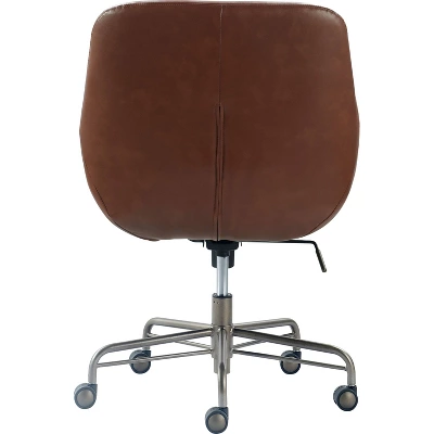 Forester Leather Office Chair Cognac Brown - Finch 6 Forester Leather Office Chair Cognac Brown - Finch - Image 4
