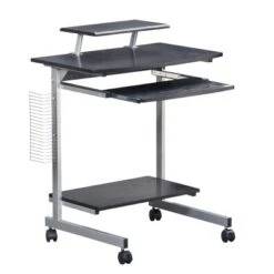 Compact Computer Cart With Storage - Techni Mobili -Office Furniture GUEST 9bde881d 9829 446c 9566 9b110f489ca2