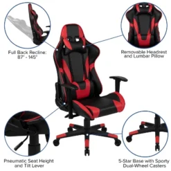 Flash Furniture Gaming Desk And Reclining Gaming Chair Set With Cup Holder And Headphone Hook -Office Furniture GUEST 9c401bf1 4579 4987 b229 8b35a0ef3b81