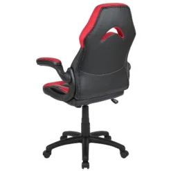 BlackArc Alpha Bundle With Gaming Desk And Chair: Black & Red High Back Chair With Arms; Red & Black Desk With Headphone Hook/Cupholder -Office Furniture GUEST 9d431902 4867 43e2 b1b5 90da1021f34f 1