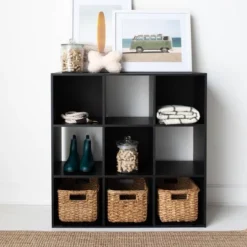 35.43" Langdrew 9 Cube Organizer Black - Signature Design By Ashley -Office Furniture GUEST 9dbbc987 3af2 4567 bbda 25dfda2739f6