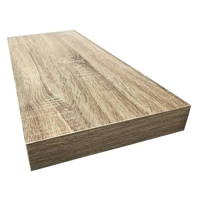 Floating Shelf Wall Mounted Hidden Brackets Rustic Wood - InPlace 5 Floating Shelf Wall Mounted Hidden Brackets Rustic Wood - InPlace - Image 3