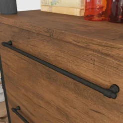 2 Drawer Iron City Lateral File Cabinet Checked Oak - Sauder 10 2 Drawer Iron City Lateral File Cabinet Checked Oak - Sauder -Office Furniture GUEST 9f9026a7 2ab3 456d b502 8f84c36da718