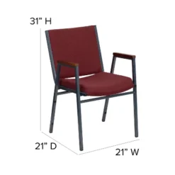 Flash Furniture HERCULES Series Heavy Duty Stack Chair With Arms -Office Furniture GUEST a27d8962 a9eb 4d6d 97cd be87c7d58b30