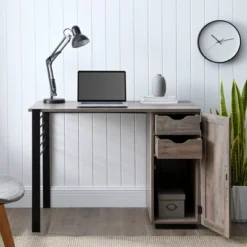 Polay Modern Computer Desk With Chalkboard Door - Saracina Home -Office Furniture GUEST a3685965 a9b8 4c4c 91a4 d8a3c24cc1e7