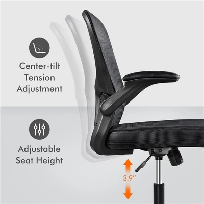 Yaheetech Ergonomic Adjustable Office Chair Mesh Chair With Flip-Up Armrests 5 Yaheetech Ergonomic Adjustable Office Chair Mesh Chair With Flip-Up Armrests - Image 3