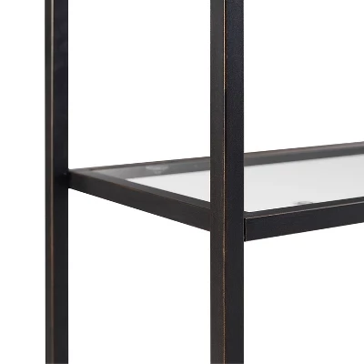 80" Aimee Glass Etagere Oil Rubbed Bronze - Crosley 6 80" Aimee Glass Etagere Oil Rubbed Bronze - Crosley - Image 4