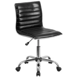 Emma And Oliver Low Back Designer Armless Ribbed Swivel Task Office Chair 37 Emma And Oliver Low Back Designer Armless Ribbed Swivel Task Office Chair -Office Furniture GUEST a5fdbc2a a8ee 465c 8b7c a1b4987714d6