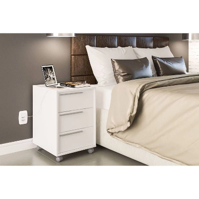 Maia 3 Drawer File Cabinet White - Polifurniture 9 Maia 3 Drawer File Cabinet White - Polifurniture - Image 7