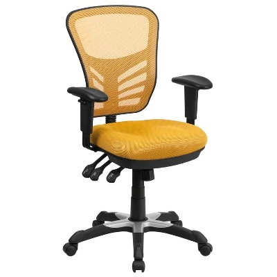 Flash Furniture Mid-Back Mesh Multifunction Executive Swivel Ergonomic Office Chair With Adjustable Arms 18 Flash Furniture Mid-Back Mesh Multifunction Executive Swivel Ergonomic Office Chair With Adjustable Arms - Image 16