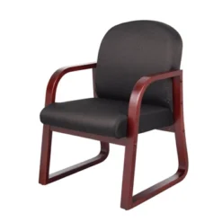 Mahogany Reception Chair - Boss Office Products