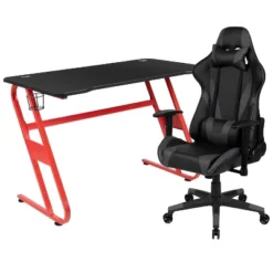 Flash Furniture Gaming Desk And Reclining Gaming Chair Set With Cup Holder And Headphone Hook -Office Furniture GUEST aa2e771d d219 4343 b35b 87df38efeecc