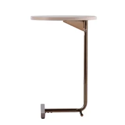 Molong Round C Table White/Champagne - Aiden Lane 8 Molong Round C Table White/Champagne - Aiden Lane -Office Furniture GUEST ac1e7b86 88ca 49e9 ac96 7a71e4440701