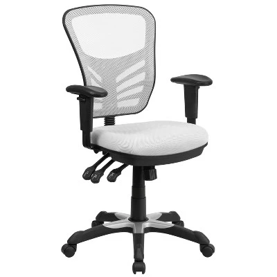 Flash Furniture Mid-Back Mesh Multifunction Executive Swivel Ergonomic Office Chair With Adjustable Arms 14 Flash Furniture Mid-Back Mesh Multifunction Executive Swivel Ergonomic Office Chair With Adjustable Arms - Image 12