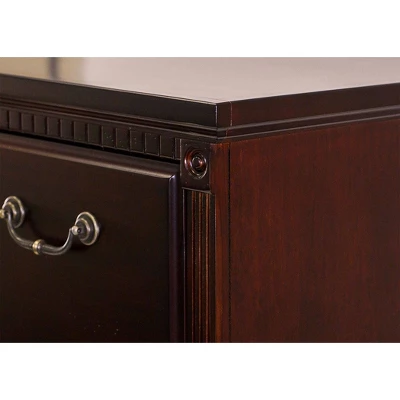 53.25" Huntington Club Four Drawer File Cabinet Cherry - Martin Furniture 7 53.25" Huntington Club Four Drawer File Cabinet Cherry - Martin Furniture - Image 5
