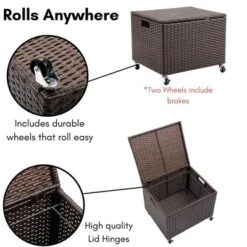 BIRDROCK HOME Rolling File Box - Storage Cabinet With Wheels - File Organizers Boxes - Home Office (Espresso) -Office Furniture GUEST ad9cfc10 234a 4783 b19a 2bf03b651b5e